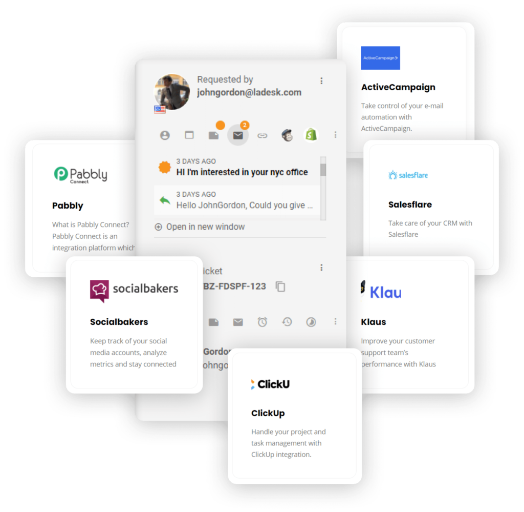 LiveAgent CRM integrations